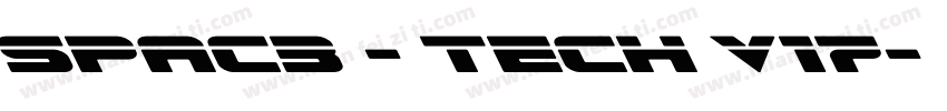 Spac3 - Tech v17字体转换
